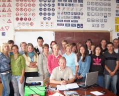 Autoskola un ziedi — sader kopā