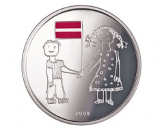 Apgrozībā jauna monēta – “Latvijai 90”