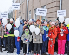 Ērgļos – sportiskā, baltā olimpiāde