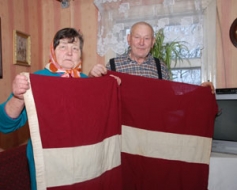 Karogs saglabāts vēl no pirmās brīvvalsts laikiem