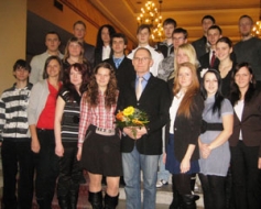 Stipendiātu tikšanās ar Arni Apsīti
