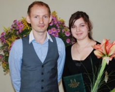 Saņem mecenāta U. Šalajeva stipendiju
