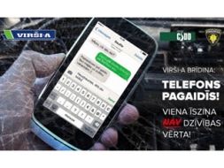 Brīdina par telefonu lietošanu pie stūres
