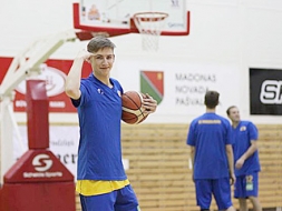 U-20 basketbola izlases treniņi Madonā