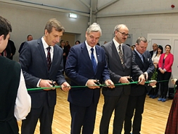 Cesvainē atklāta jaunā sporta zāle
