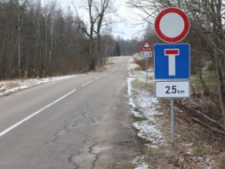 Nogruvušais ceļa posms atvērts satiksmei