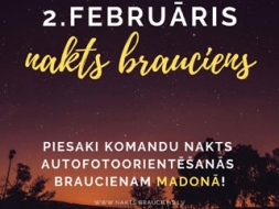 Madonā atklās 2019. gada nakts autofototorientēšanās sezonu