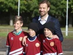LFF prezidentu iepazīstina ar futbola infrastruktūru