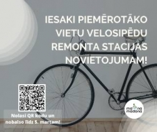 Iesaki Madonā vietu veloremonta stacijai!