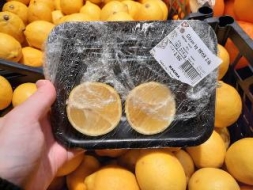 Paraugs, lai novērtētu augli no iekšpuses