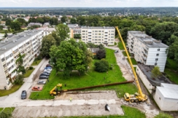 Demontē Raiņa ielas katlumājas dūmeni