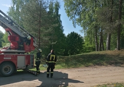 Pateicas VUGD darbiniekiem par kaķa glābšanu
