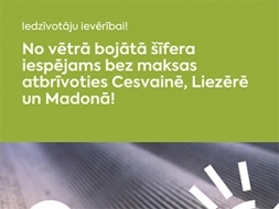 Cesvainē, Liezērē un Madonā  var nodot vētrā bojāto šīferi