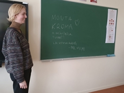 Tikšanās ar Mariju Luīzi Meļķi Madonas pilsētas vidusskolā
