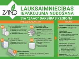 Lauksaimnieki plēves un plastmasas kannas vairs mežā nemet