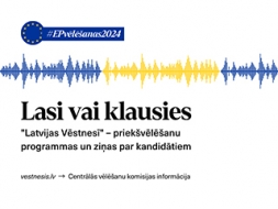 Publicētās priekšvēlēšanu programmas var arī klausīties