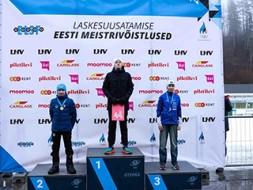 Piedalās Igaunijas atklātajā čempionātā biatlonā