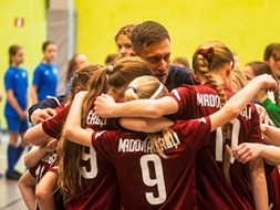 Novada jaunietēm — 3. vieta Latvijas čempionātā telpu futbolā