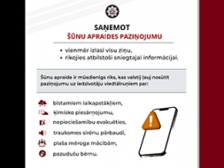 Iedarbinās trauksmes sirēnas un nosūtīs šūnu apraides paziņojumu